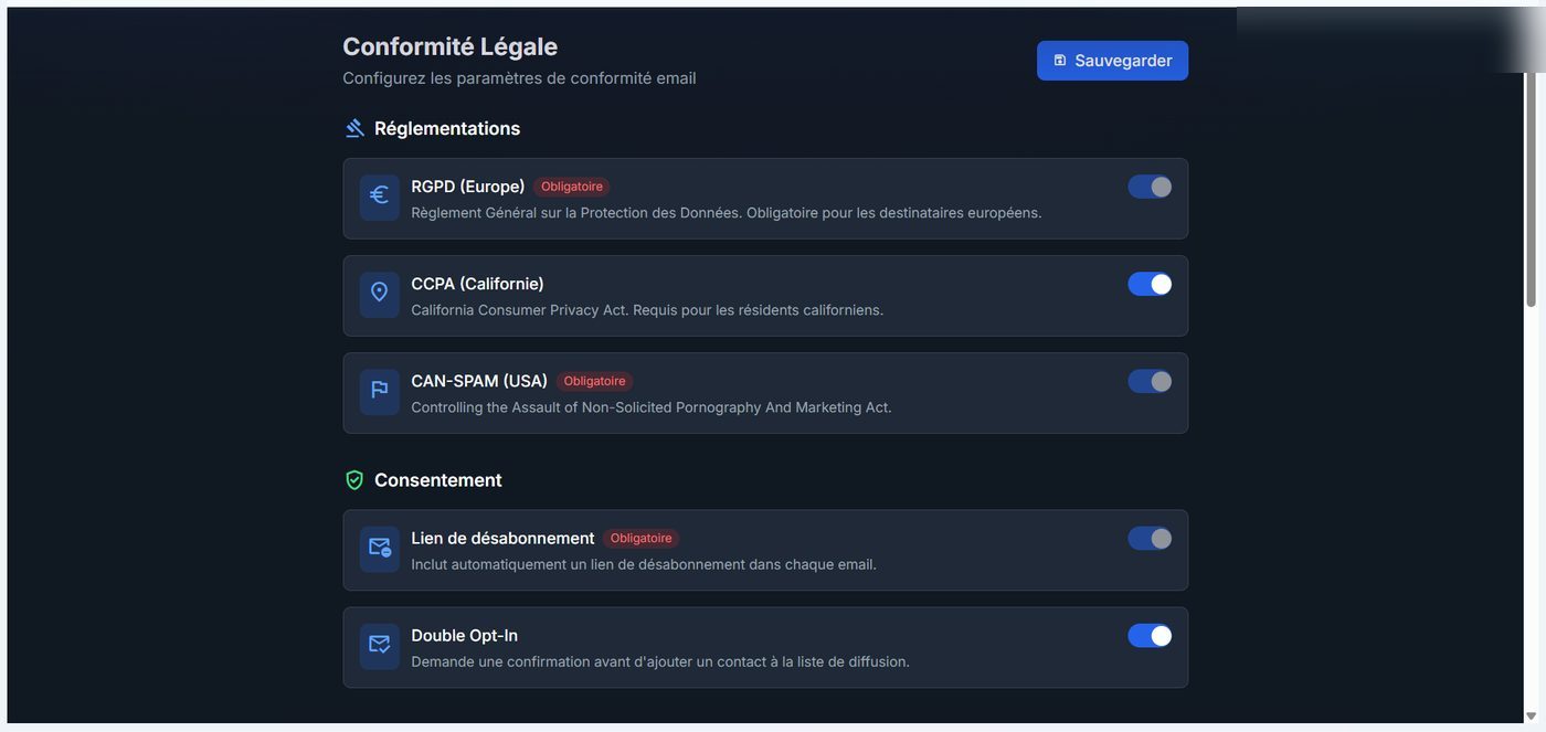 Conformité légale — Elixmail